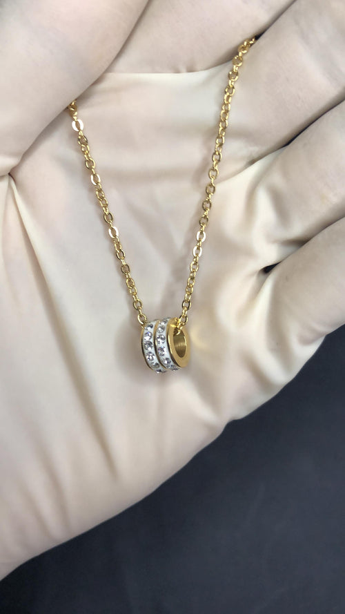 Wheels with Diamonds Necklace