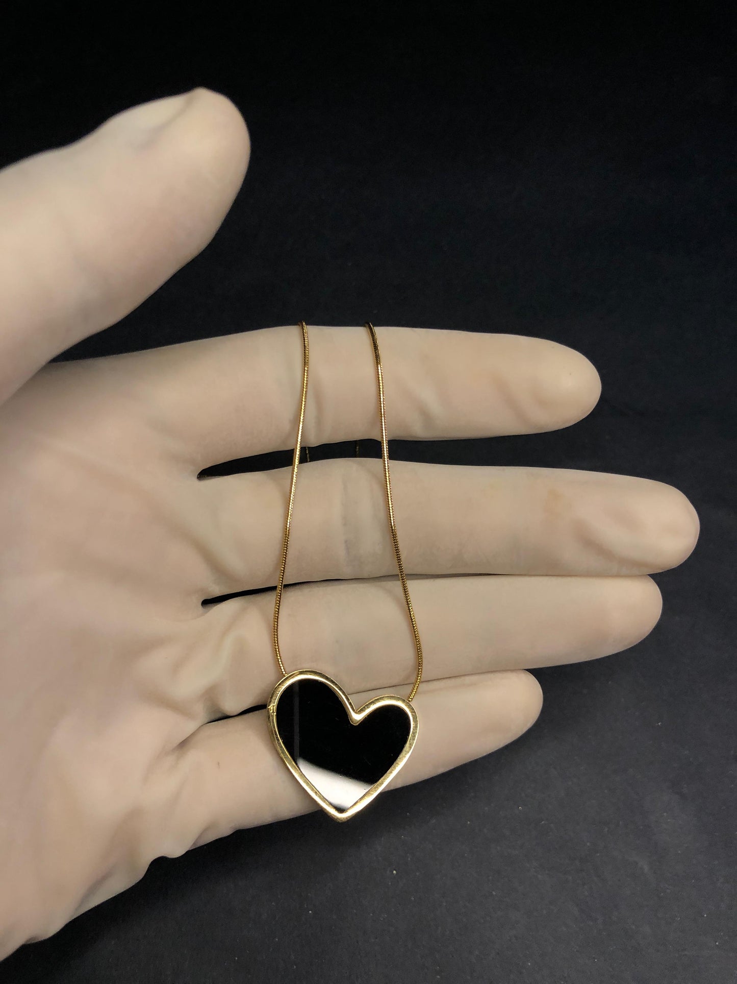 Black Heart Pendant Necklace