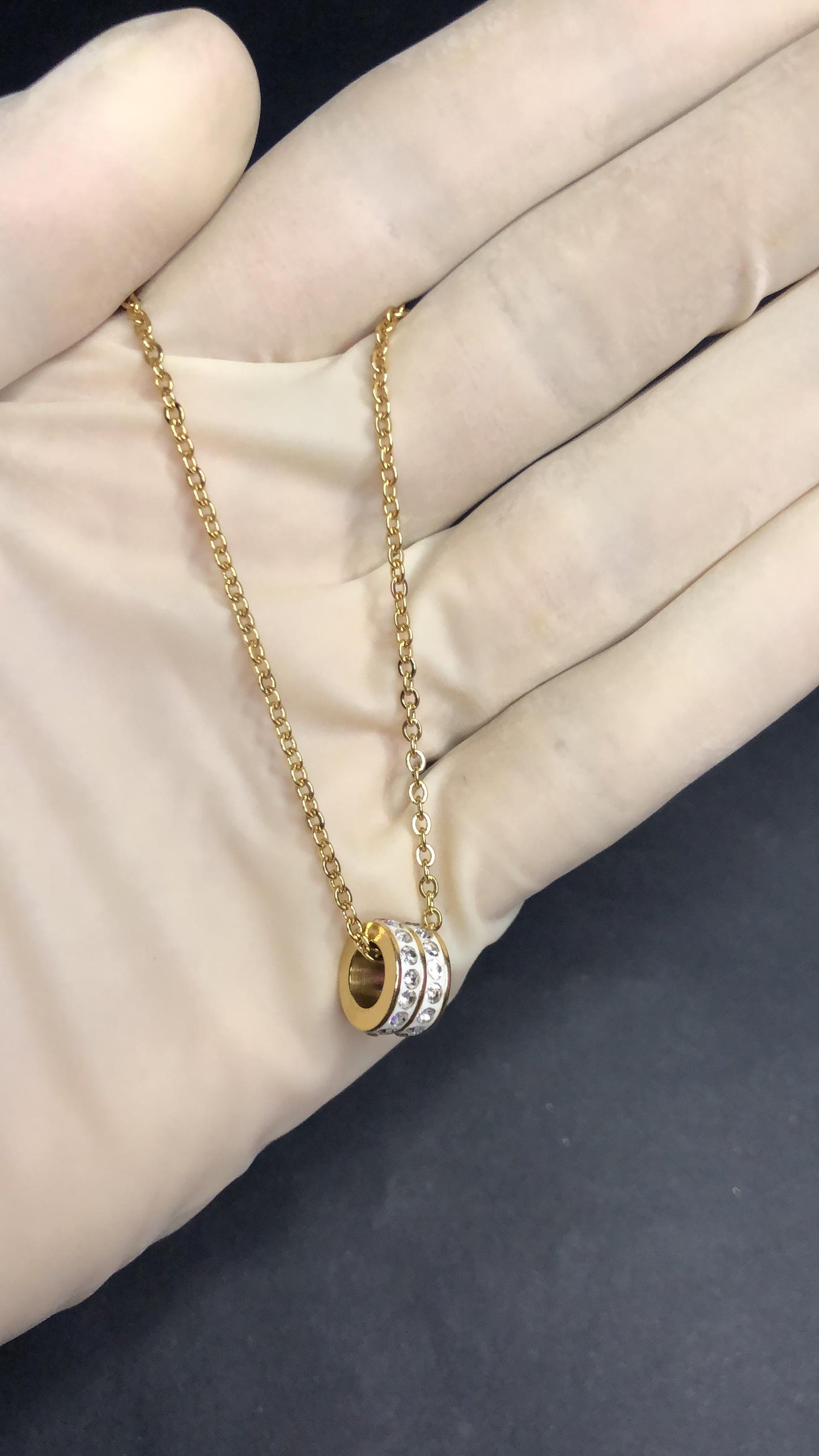 Wheels with Diamonds Necklace